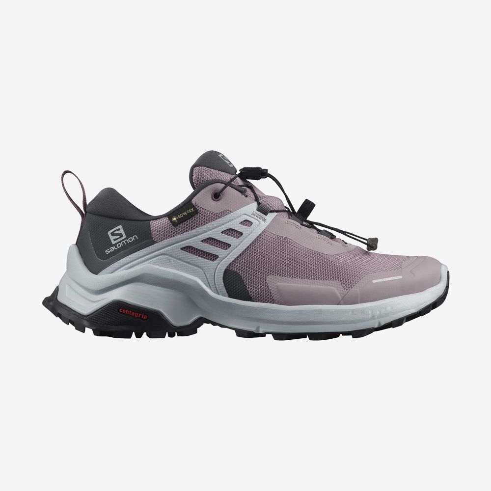 Buty Trekkingowe Damskie Salomon X RAISE GORE-TEX - Fioletowe - Polska (912-AXDCQV)